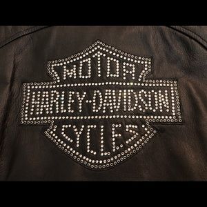 New!! HARLEY DAVIDSON Leather Jacket ~ Woman’s LG